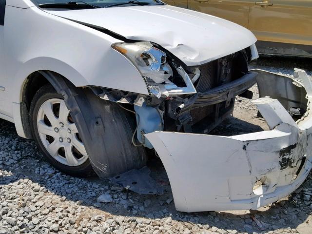 3N1AB61E88L673115 - 2008 NISSAN SENTRA 2.0 WHITE photo 9