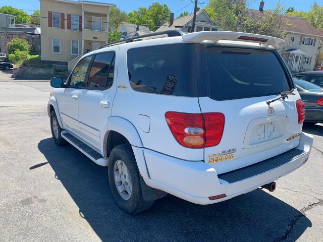 5TDBT48A52S096468 - 2002 TOYOTA SEQUOIA LI WHITE photo 3