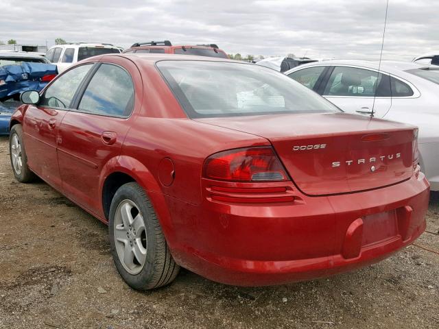 1B3EL46X22N344848 - 2002 DODGE STRATUS SE RED photo 3