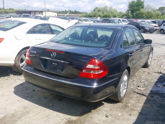 WDBUF65J44A471720 - 2004 MERCEDES-BENZ E 320 BLACK photo 4