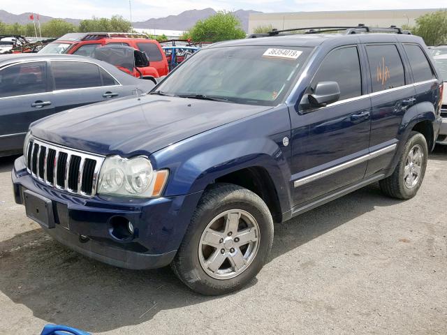 1J8HR582X5C668768 - 2005 JEEP GRAND CHER BLUE photo 2