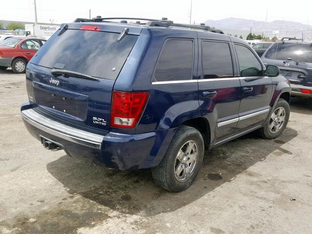 1J8HR582X5C668768 - 2005 JEEP GRAND CHER BLUE photo 4