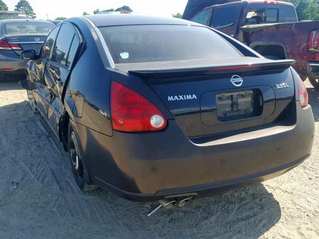 1N4BA41E27C860519 - 2007 NISSAN MAXIMA SE BLACK photo 3