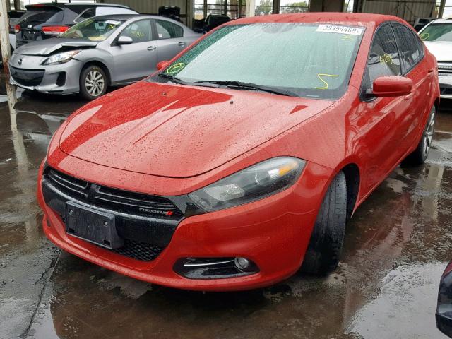 1C3CDFBB3ED791292 - 2014 DODGE DART SXT RED photo 2