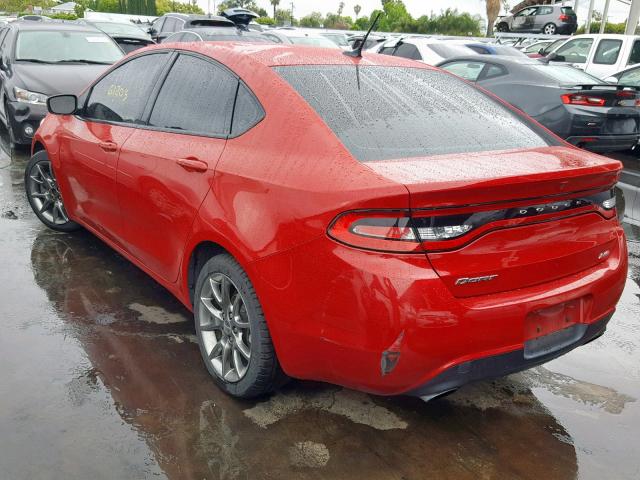 1C3CDFBB3ED791292 - 2014 DODGE DART SXT RED photo 3