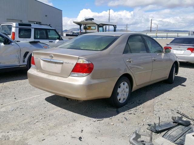 4T1BE32K36U729133 - 2006 TOYOTA CAMRY LE GOLD photo 4