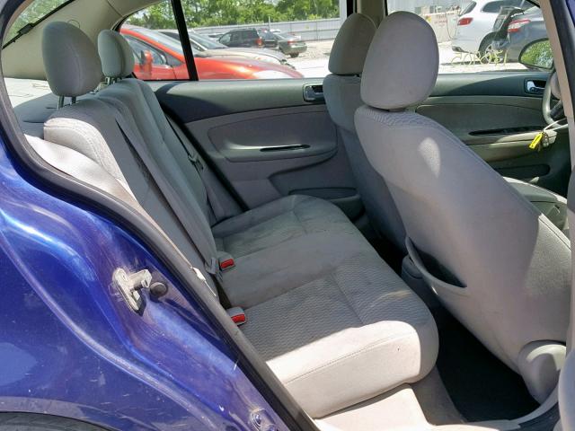 1G1AL55F477162097 - 2007 CHEVROLET COBALT LT BLUE photo 6