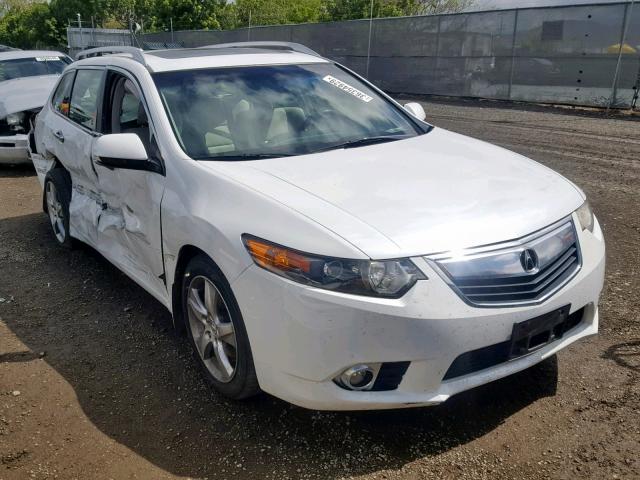 JH4CW2H62DC000634 - 2013 ACURA TSX TECH WHITE photo 1