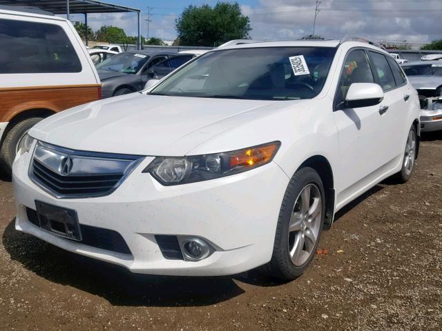 JH4CW2H62DC000634 - 2013 ACURA TSX TECH WHITE photo 2