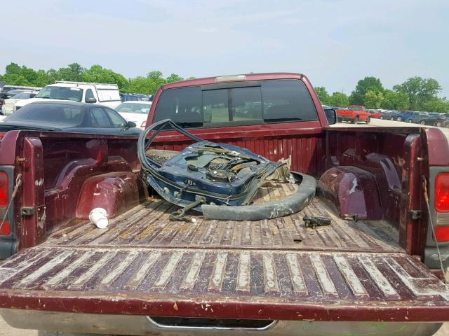 1B7KF237X1J595740 - 2001 DODGE RAM 2500 MAROON photo 6