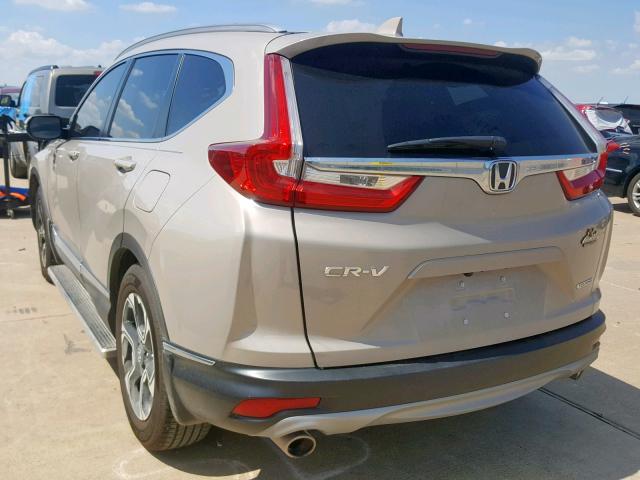 5J6RW1H97JL004717 - 2018 HONDA CR-V TOURI CREAM photo 3