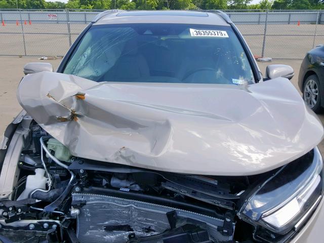 5J6RW1H97JL004717 - 2018 HONDA CR-V TOURI CREAM photo 7