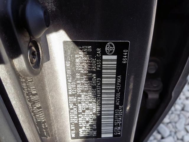 4T1BE32K24U837479 - 2004 TOYOTA CAMRY LE  photo 10