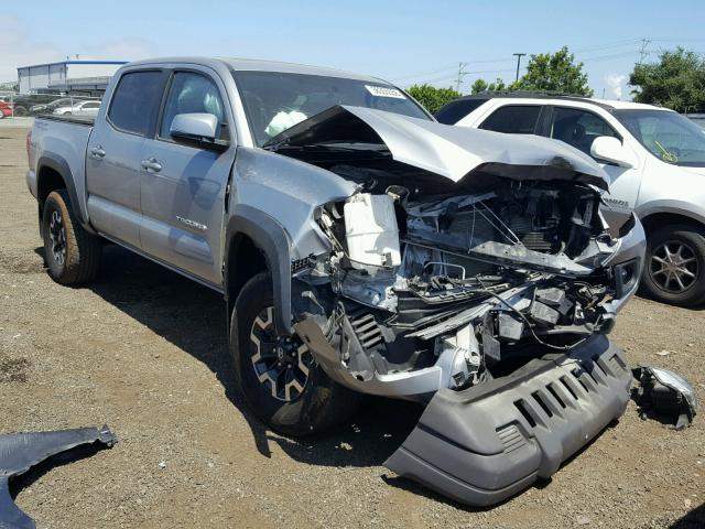 3TMAZ5CN5GM018760 - 2016 TOYOTA TACOMA DOU SILVER photo 1