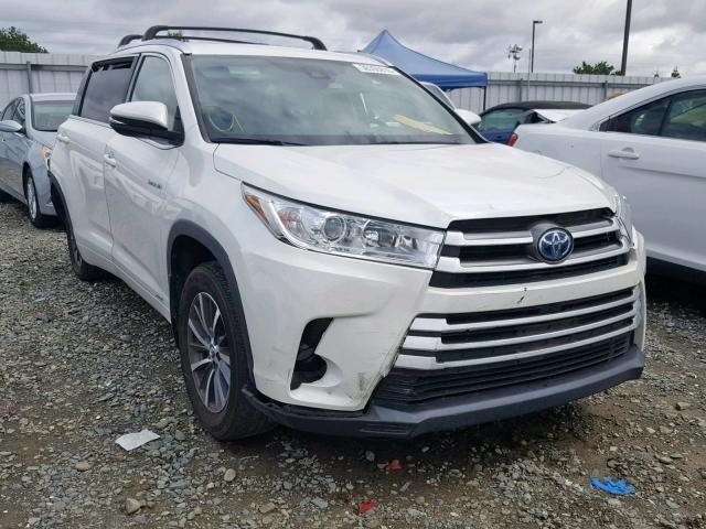 5TDJGRFH8HS030308 - 2017 TOYOTA HIGHLANDER WHITE photo 1