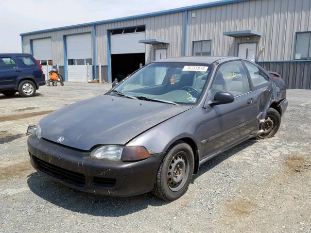 2HGEJ2229SH504785 - 1995 HONDA CIVIC DX CHARCOAL photo 2