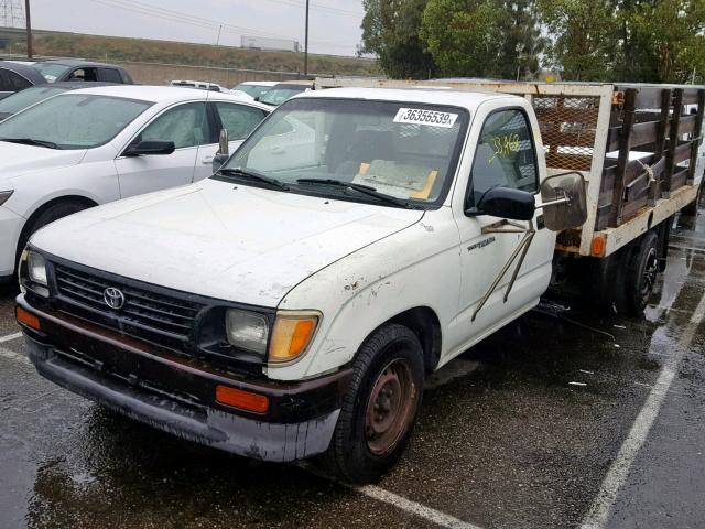 4TANL42N0TZ179584 - 1996 TOYOTA TACOMA WHITE photo 2