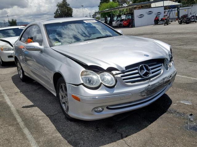 WDBTJ65J14F101192 - 2004 MERCEDES-BENZ CLK 320C SILVER photo 1