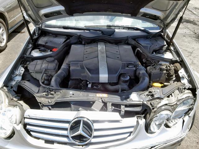 WDBTJ65J14F101192 - 2004 MERCEDES-BENZ CLK 320C SILVER photo 7