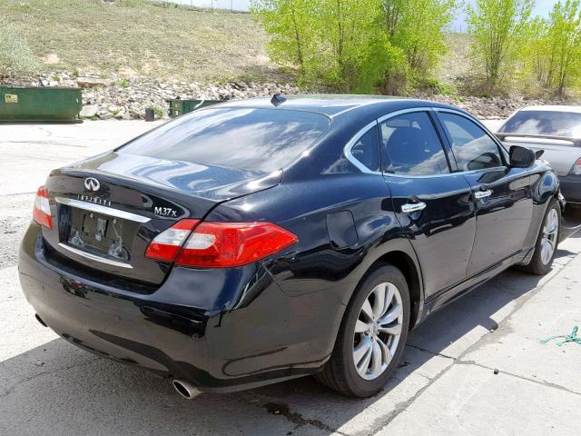 JN1BY1AR1DM600192 - 2013 INFINITI M37 X BLACK photo 4