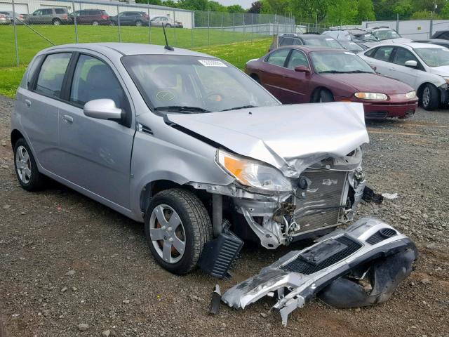 KL1TD66E09B301349 - 2009 CHEVROLET AVEO LS SILVER photo 1