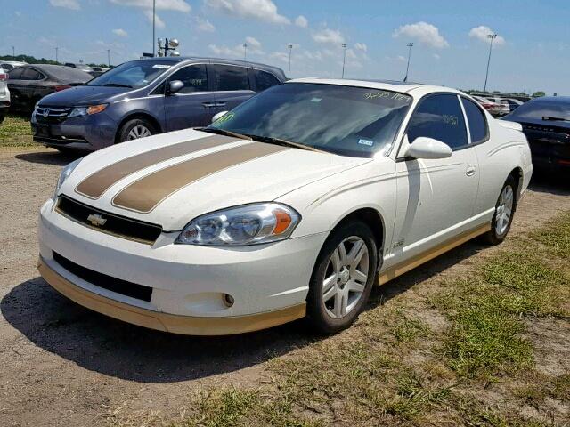 2G1WL16C379220234 - 2007 CHEVROLET MONTE CARL WHITE photo 2