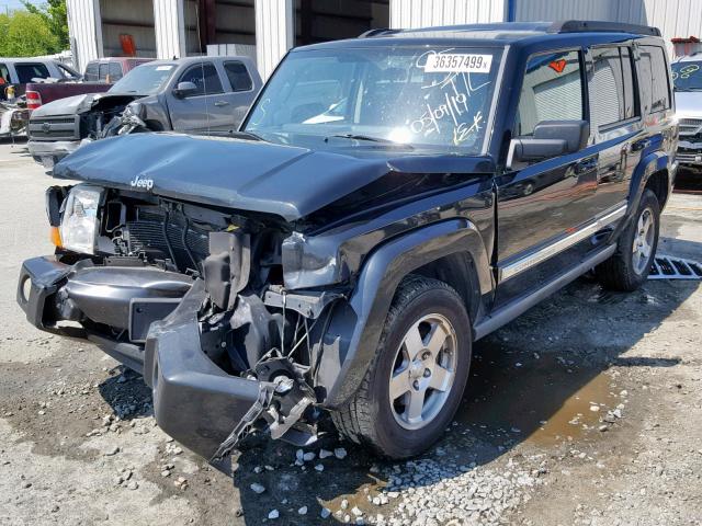 1J4RG4GK1AC112897 - 2010 JEEP COMMANDER BLACK photo 2