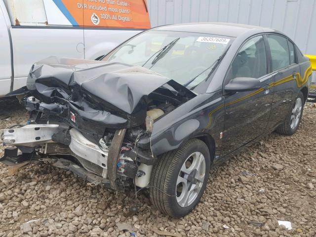 1G8AK52F33Z107938 - 2003 SATURN ION LEVEL BLACK photo 2