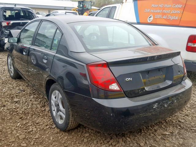 1G8AK52F33Z107938 - 2003 SATURN ION LEVEL BLACK photo 3