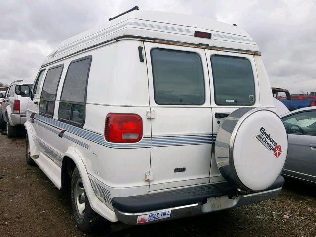 2B6HB21ZXTK125911 - 1996 DODGE RAM VAN B2 WHITE photo 3