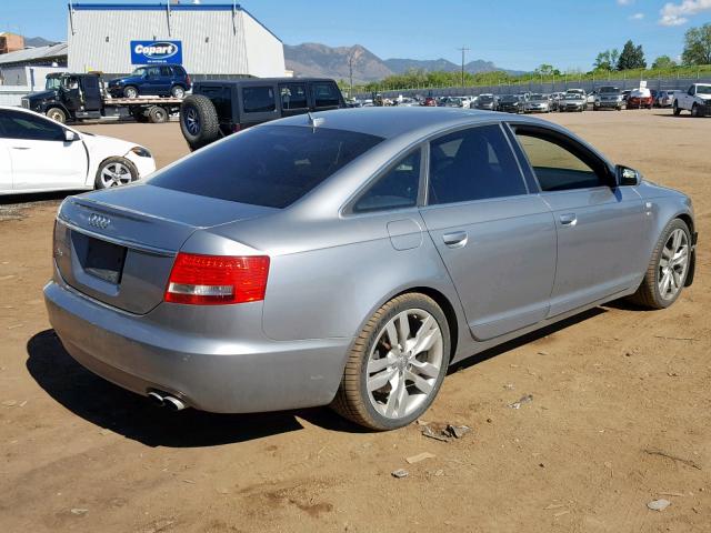 WAUGN74F57N031441 - 2007 AUDI S6 QUATTRO SILVER photo 4