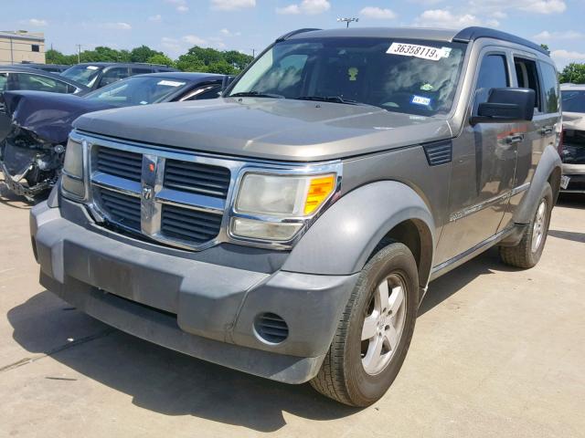 1D8GT28K07W615874 - 2007 DODGE NITRO SXT GREEN photo 2