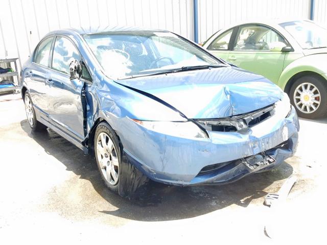 2HGFA16578H528241 - 2008 HONDA CIVIC LX BLUE photo 1