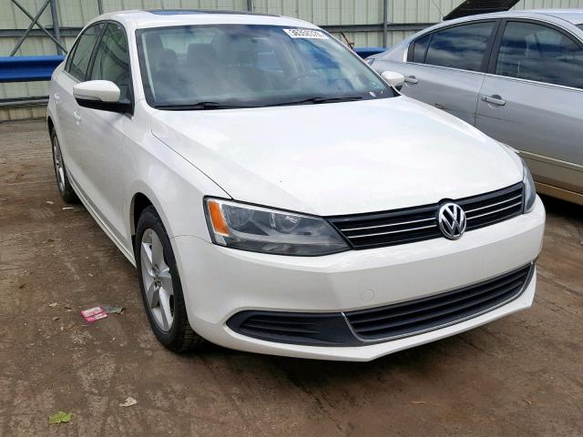 3VWLL7AJ6DM388582 - 2013 VOLKSWAGEN JETTA TDI WHITE photo 1