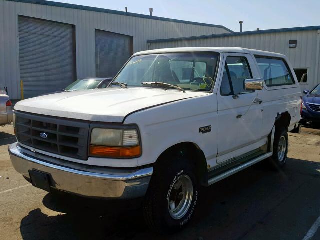 1FMEU15N4TLB65293 - 1996 FORD BRONCO U10 WHITE photo 2