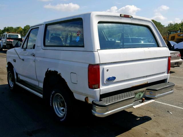 1FMEU15N4TLB65293 - 1996 FORD BRONCO U10 WHITE photo 3