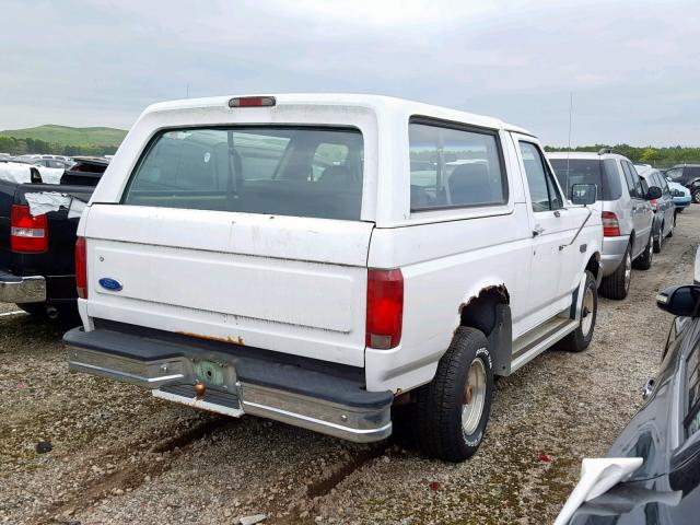 1FMEU15N4TLB65293 - 1996 FORD BRONCO U10 WHITE photo 4