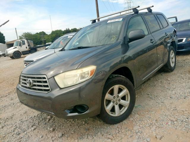 JTEDS41A282003682 - 2008 TOYOTA HIGHLANDER BLACK photo 2