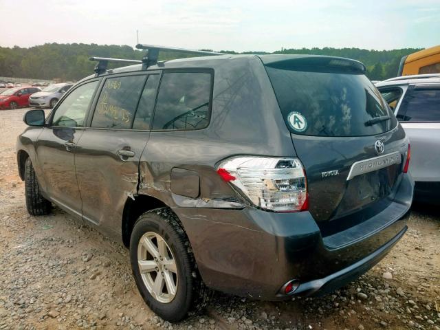 JTEDS41A282003682 - 2008 TOYOTA HIGHLANDER BLACK photo 3