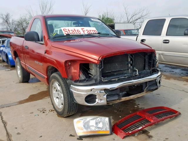 1D7HA16K96J133542 - 2006 DODGE RAM 1500 S BURGUNDY photo 1