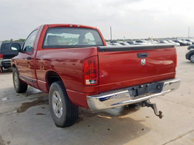 1D7HA16K96J133542 - 2006 DODGE RAM 1500 S BURGUNDY photo 3