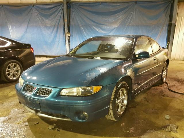 1G2WP12K22F125984 - 2002 PONTIAC GRAND PRIX TEAL photo 2