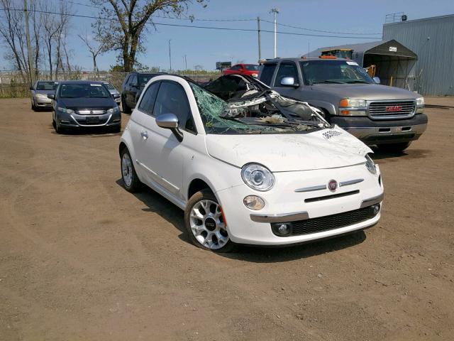 3C3CFFER6GT218144 - 2016 FIAT 500 LOUNGE WHITE photo 1