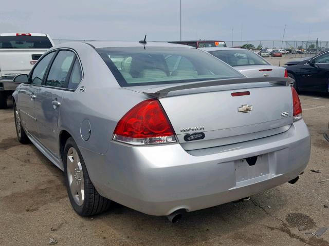 2G1WD57C691198122 - 2009 CHEVROLET IMPALA SS SILVER photo 3