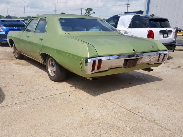 154690U193623 - 1970 CHEVROLET BISCAYNE GREEN photo 3