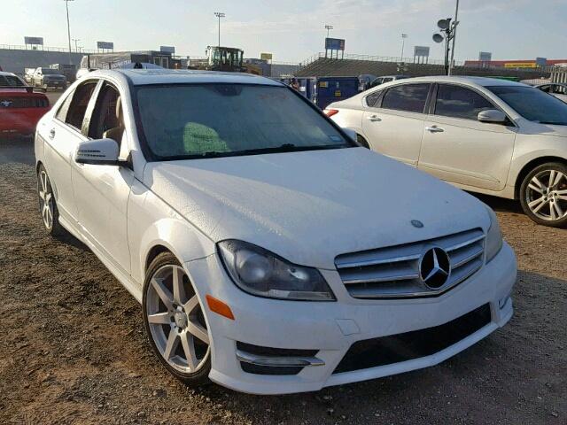 WDDGF4HB1DR268041 - 2013 MERCEDES-BENZ C 250 WHITE photo 1