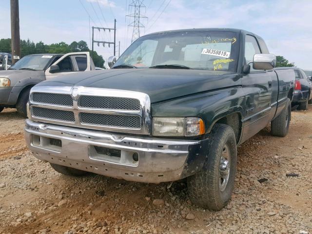 3B7KC23C7TM103709 - 1996 DODGE RAM 2500 GREEN photo 2