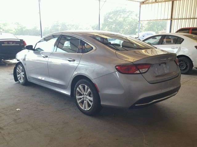 1C3CCCAB2GN133141 - 2016 CHRYSLER 200 LIMITE SILVER photo 3