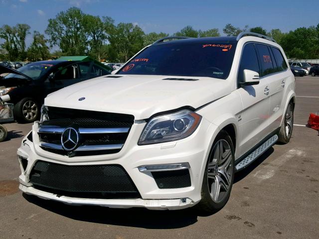 4JGDF7EE5FA461559 - 2015 MERCEDES-BENZ GL 63 AMG WHITE photo 2