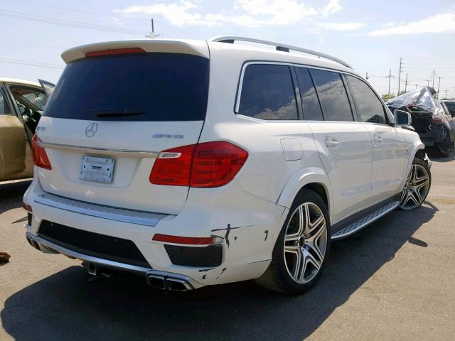 4JGDF7EE5FA461559 - 2015 MERCEDES-BENZ GL 63 AMG WHITE photo 4